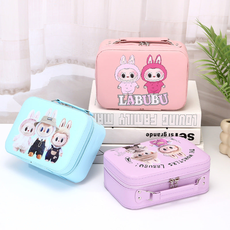Labubu Cute gift box1 suitcase + 9 random items