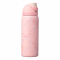FreeSip 32oz Insulated Water Bottle | Pink Bow Edition