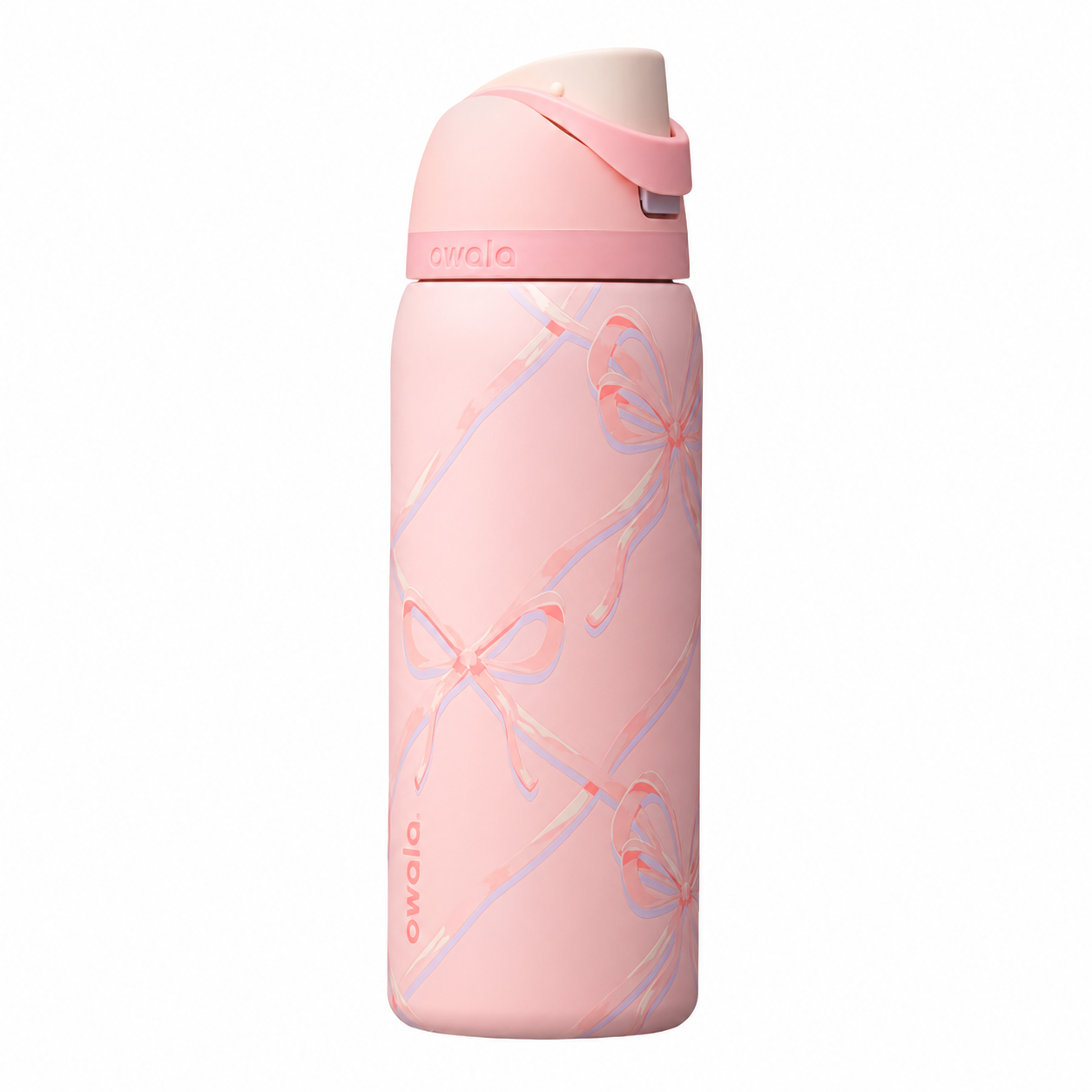 FreeSip 32oz Insulated Water Bottle | Pink Bow Edition