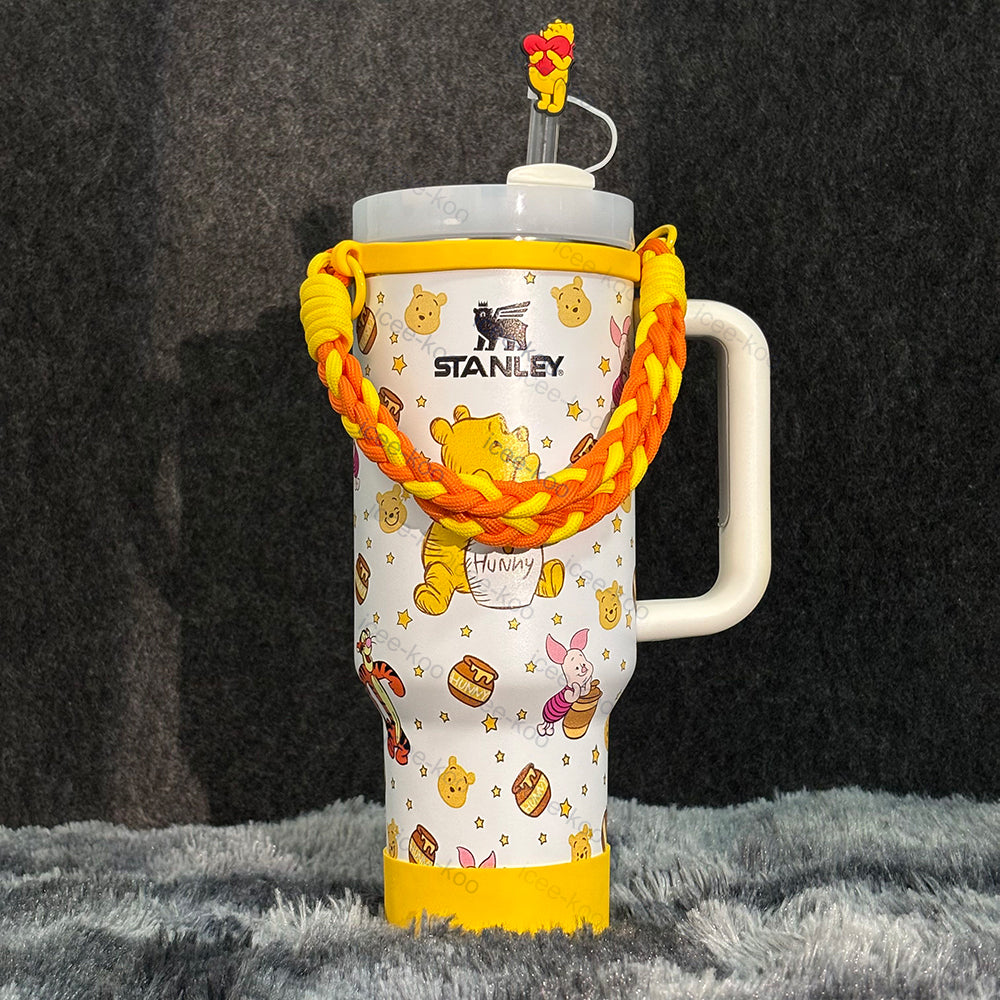 40oz Winnie The Pooh Tumbler with AccessoryFree Shipping