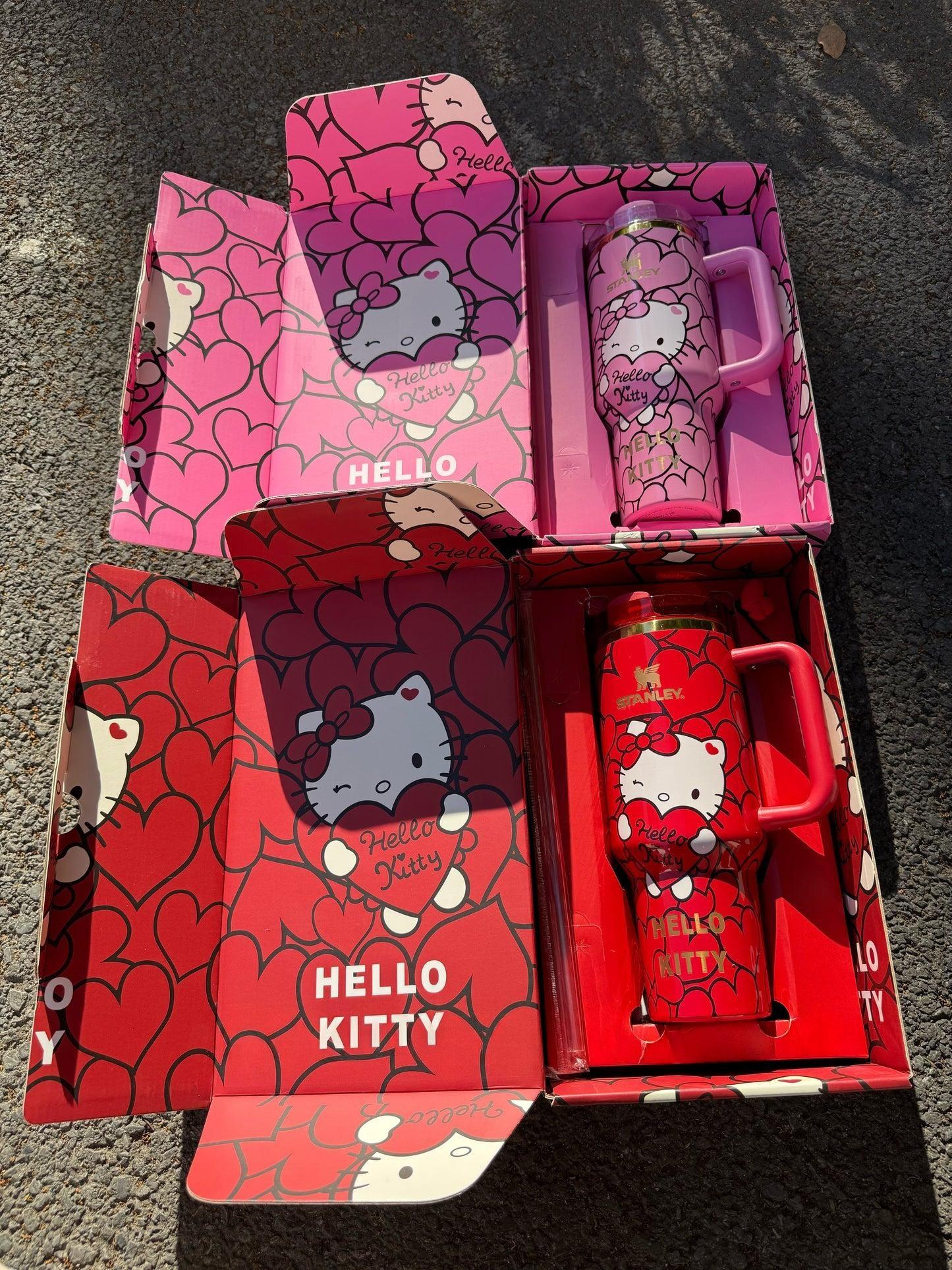 Hello Kitty Insulated Cup Gift Box 40OZ Include Straw and Topper