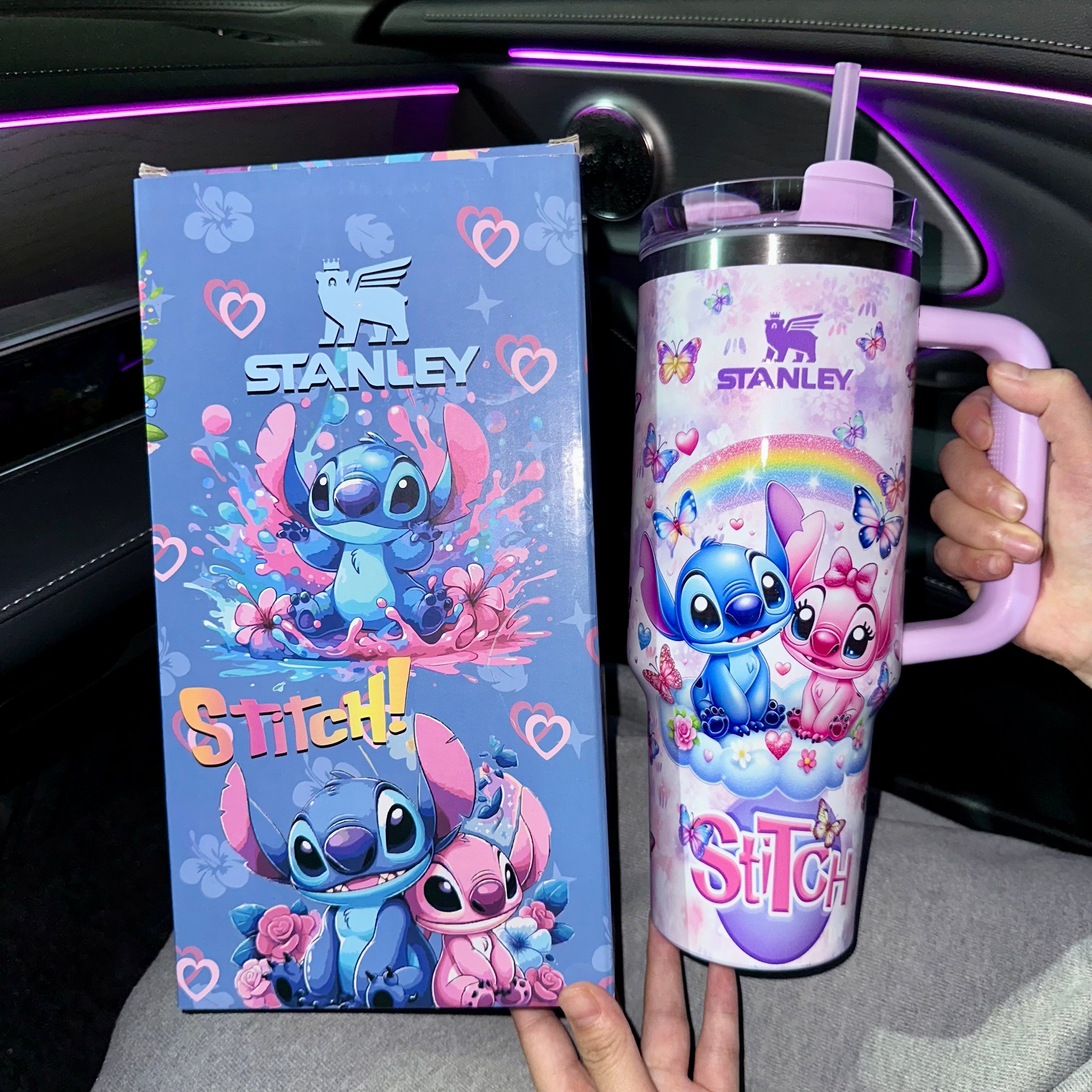 Stitch Angle Insulated Cup 40OZ  Free Shippment